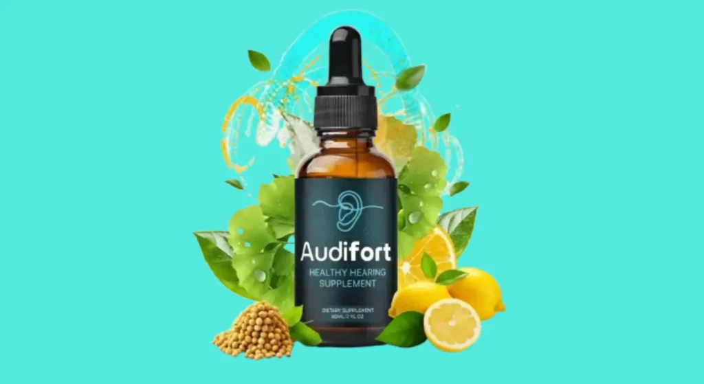 Audifort review 2026 - Natural tinnitus supplement bottle with ingredients