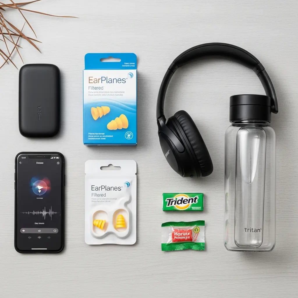 Essential tools to reduce travel altitude impact tinnitus including earplugs and headphones