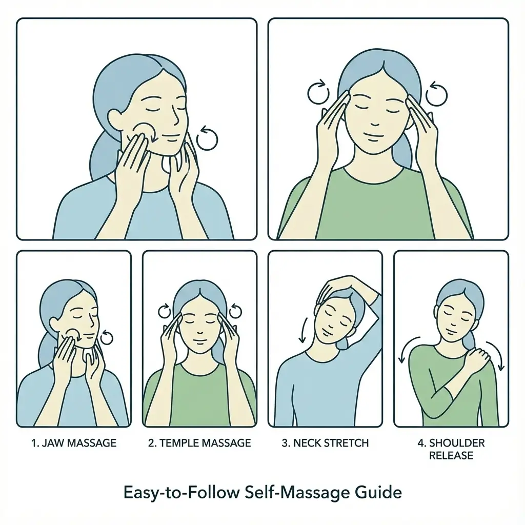 Self-massage for tinnitus jaw and neck techniques
