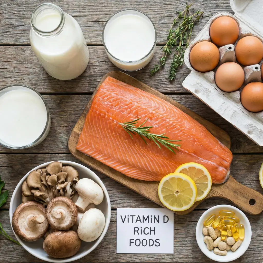 Vitamin D deficiency and tinnitus relief foods salmon eggs mushrooms supplements