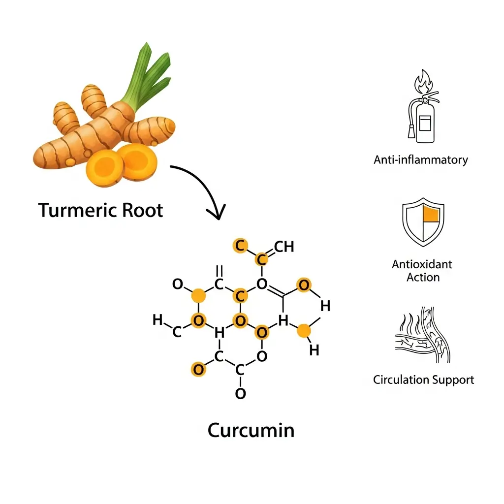 How turmeric curcumin works for tinnitus through anti-inflammatory and antioxidant properties